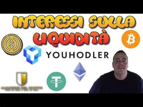 Youhodler Guadagnare Interessi Sulle Crypto Youtube