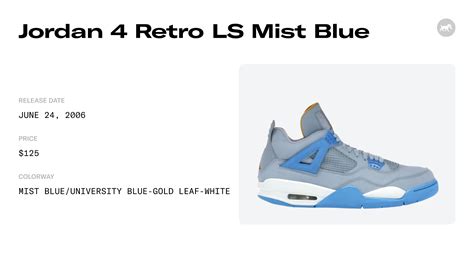 Jordan Retro Ls Mist Blue Raffles Where To Buy