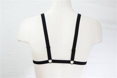 Black White Lingerie Maid Costume Harness Lingerie Etsy