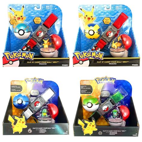 Pokémon Clip N Go Poke Ball Belt Set with Pikachu or Action Figure