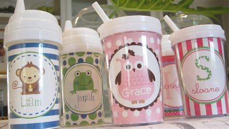 Personalized Childrens Sippy Cupsuse Any By Simplystellastudio