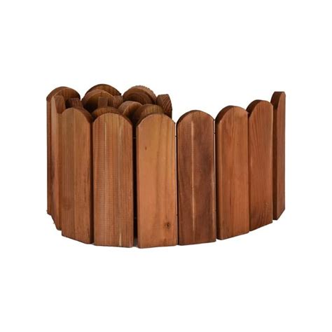 Bordure de Jardin Bois Clôture Flexible pour Jardin 30 x 1 4 x 120 см