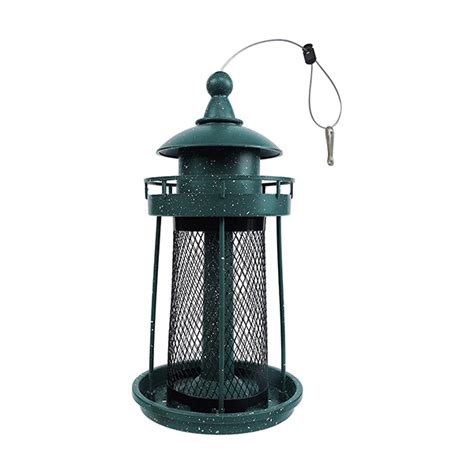 Green Lighthouse Shaped Bird Feeder Green Scenic