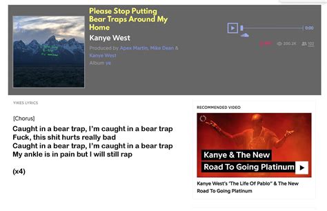 I Didnt Really Fuck W The New Ye Album But Cant Even Front These Bars Is Hard R