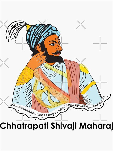 Chhatrapati Shivaji Maharaj Hand Drawn Painting T Shirt Sticker For Sale By Kartickdutta101