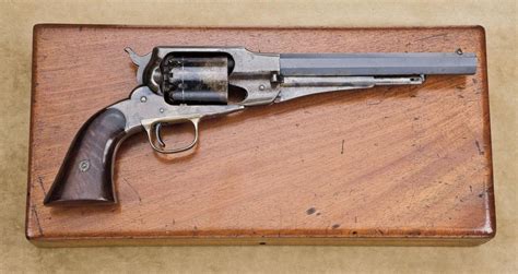 Cased Remington New Model 1858 Single Action Percussion Revolver 44