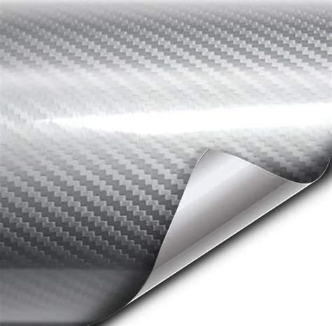 Buy Vvivid Epoxy High Gloss Silver Metallic Carbon Vinyl Automotive