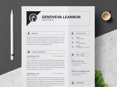 Dribbble 01 Clean Professional Creative And Modern Resume Cv