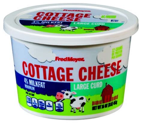 Fred Meyer Large Curd Cottage Cheese 16 Oz Kroger