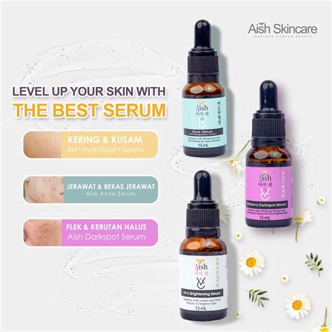 Jual Aish Korean Beauty Serum Paket 3pcs Lebih Hemat Aish Acne Aish