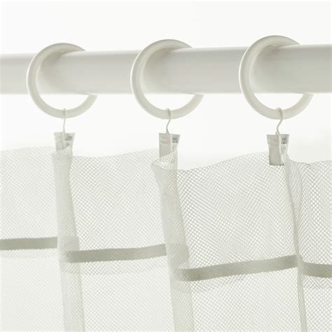 Syrlig Curtain Ring With Clip And Hook White 38 Mm Ikea