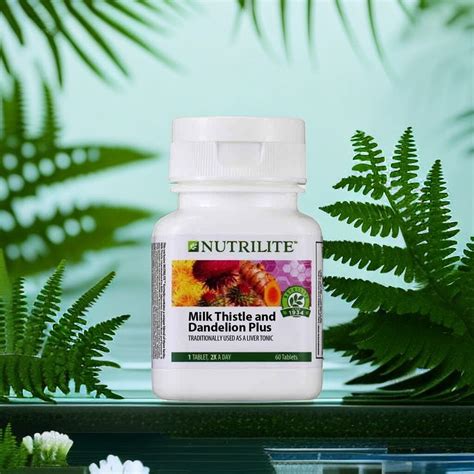 OriginalAmway Nutrilite Milk Thistle And Dandelion Plus 60 Tab Lazada