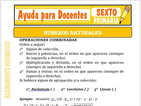 Los N Meros Naturales Para Sexto De Primaria Ayuda Para Docentes