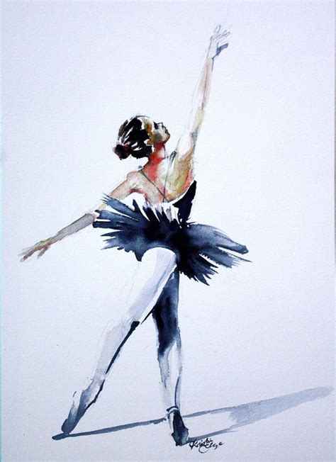 Watercolor Paint Ideas Of Ballet Dancers Drawing Images About