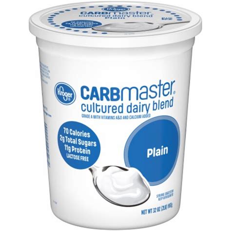 Kroger Carbmaster Plain Low Fat Yogurt Tub 32 Oz Kroger