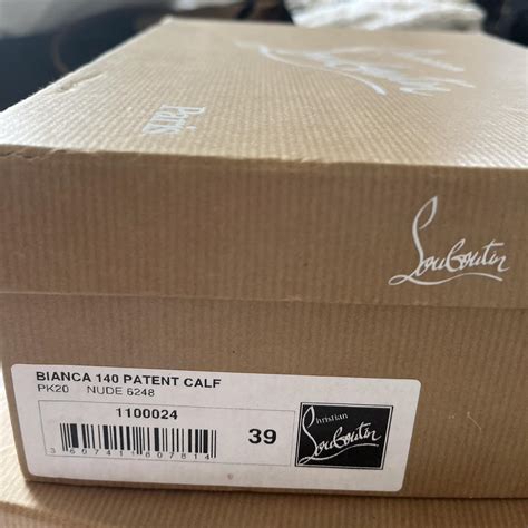 Nude Patent Christian Louboutin Size Uk Come Depop