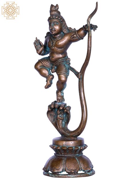 Hindu Bala Kalinga Krishna Bronze Exotic India Art