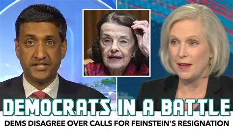 Democrats Battle Over Calls For Feinsteins Resignation Youtube