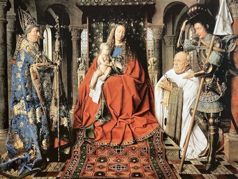 Le Tableau La Vierge Au Chanoine Van Der Paele 1434 36 Jan Van Eyck