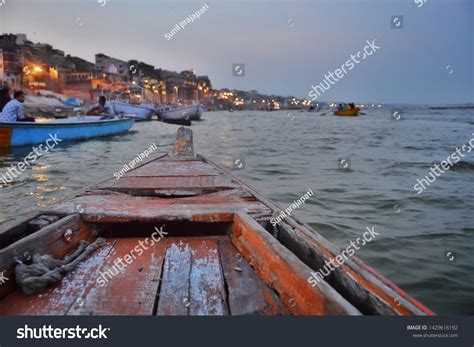 Varanasi Ghats Ancient Architectural Buildings Temples Stock Photo ...