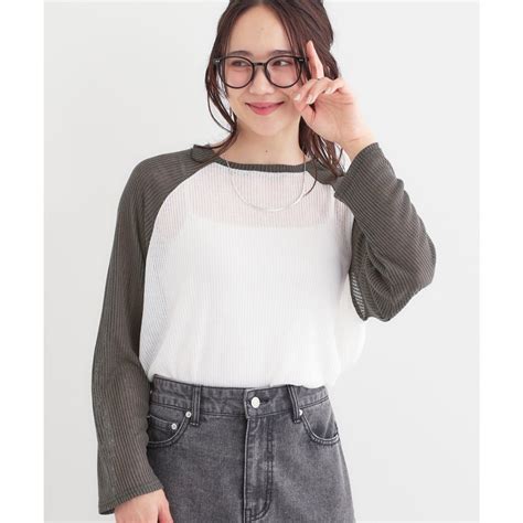 キューティーブロンド Cutie Blonde シアーラグランロンT ホワイト 001 ファッション通販 MAGASEEK マガシーク