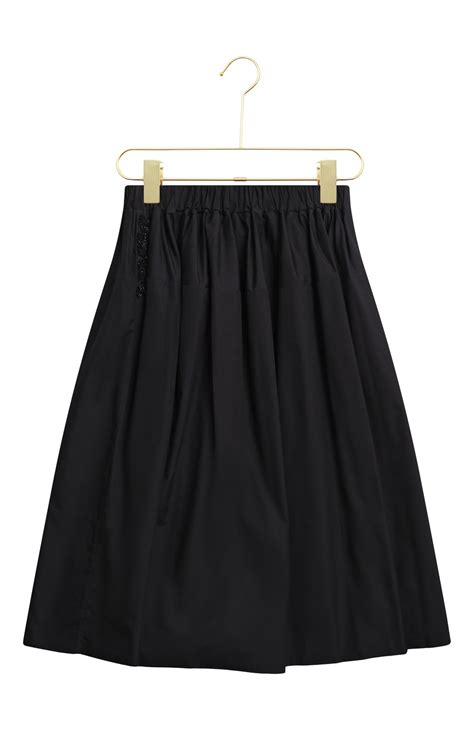 Хлопковая юбка Simone Rocha, цвет Чёрный купить на ресейл-платформе ...