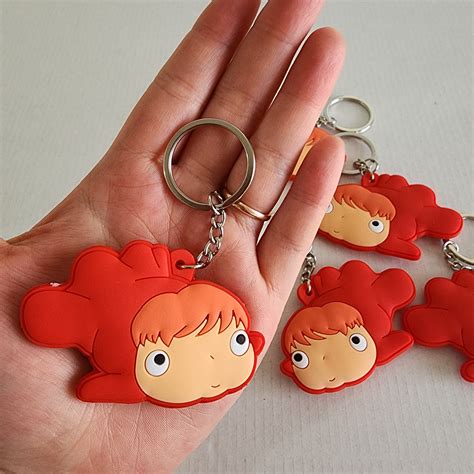 Ghibli Studio Ponyo Hard Pvc Keychains 10 Pack Supplies For Sensei