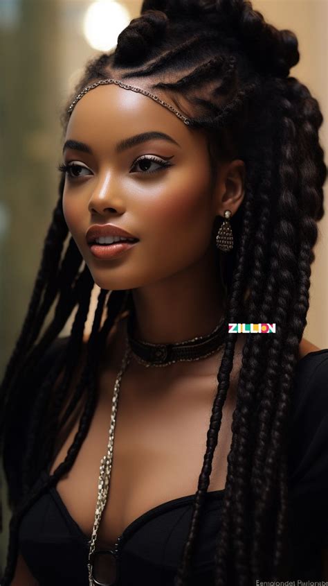 Makeup And Hairstyle In 2024 Braided Hairstyles For Black Women Cornrows Beautiful Black Women