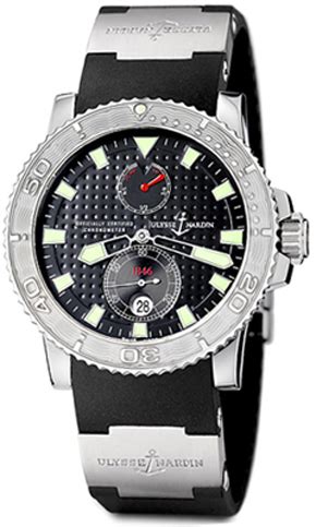 263 33 3 92 Ulysse Nardin Maxi Marine Diver Black Dial Mens Automatic