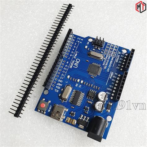 Arduino Uno R3 Smd Atmega328p Ch340 Cổng Mini Usb Chip Dán Có Cáp