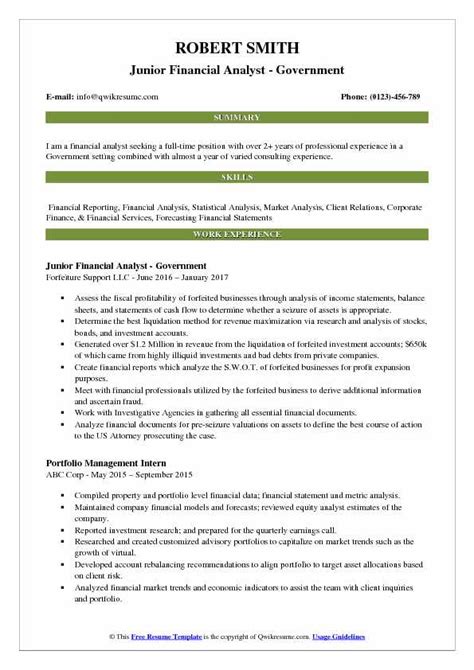 Investment Analyst Resume Examples Original Resume In Minutes