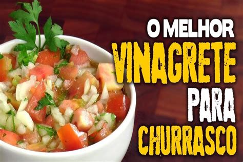 Receita fácil de vinagrete original e básico para acompanhar um