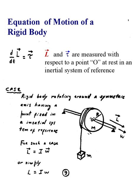 Ph 213 Chapter 11 Equation Of Motion For A Rigid Body Collision Torque