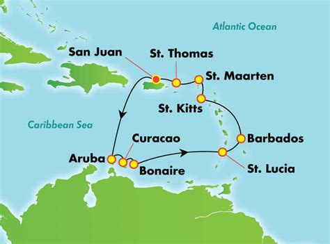 Map Of Southern Caribbean Islands