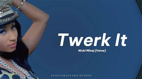 Nicki Minaj Twerk It Lyrics Video YouTube