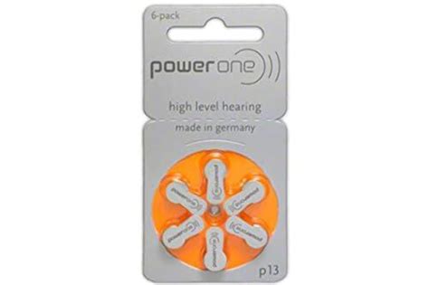 120 X Size P13 Powerone Hearing Aid Batteries