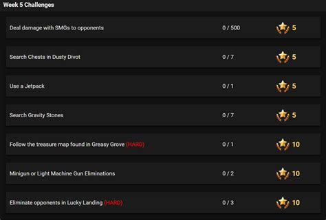 Fortnite Season 4, Week 5 Leaked Challenges - Fortnite Insider