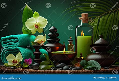 Aromatherapy Spa Beauty Treatment Stock Illustration Illustration