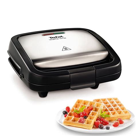 Tefal Waffle Time W Stainless Steel Black Soumideal