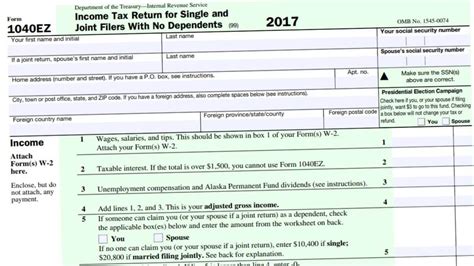 Irs Form 1040ez 2021 Printable - Printable Form 2024