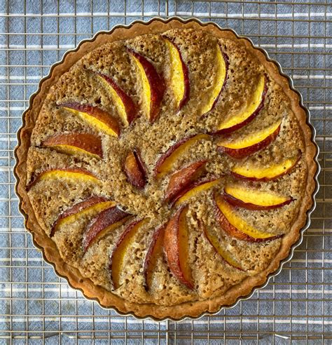 Nectarine Walnut Frangipane Tart