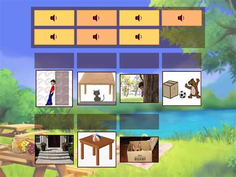 Prepositions Of Place 1C Match Up