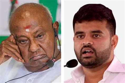 Deve Gowda H D Deve Gowdas Son H D Revanna And His Grandson Prajwal