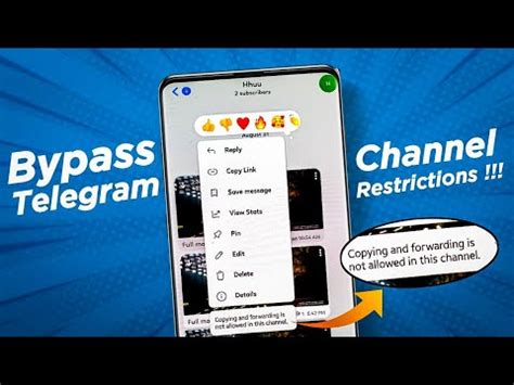 Copying And Forwarding Not Allowed Telegram Forward Bypass Telegram