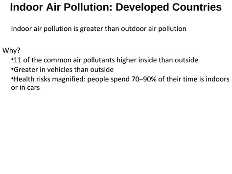 Indoor Air Pollution Ppt