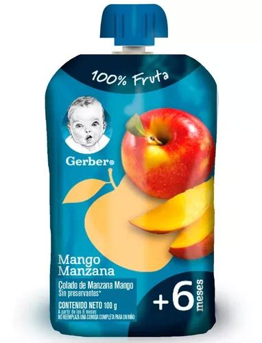 Compota Gerber® Manzana Mango Pouch 100g Mercadolibre