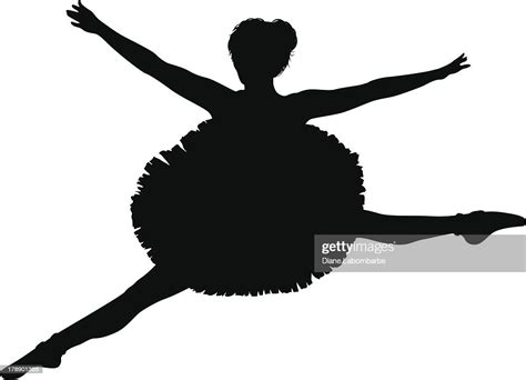 Black And White Silhouette Of A Ballet Dancer High-Res Vector Graphic - Getty Images