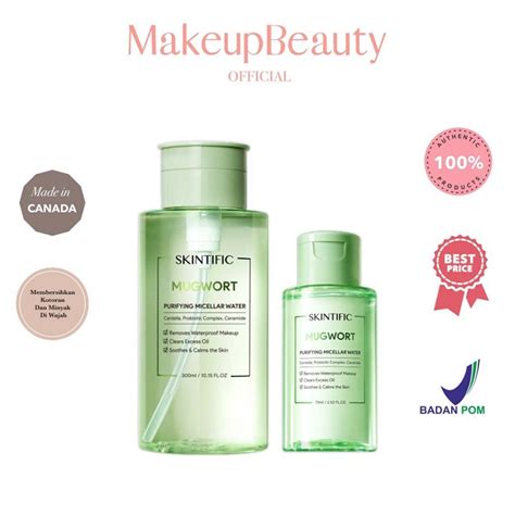 Jual SKINTIFIC Mugwort Purifying Micellar Water Cleansing Oil 75ml