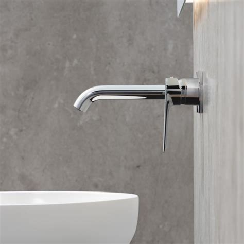 Fortis Mosa Wall Mounted Basin Mixer Projection Mm Chrome