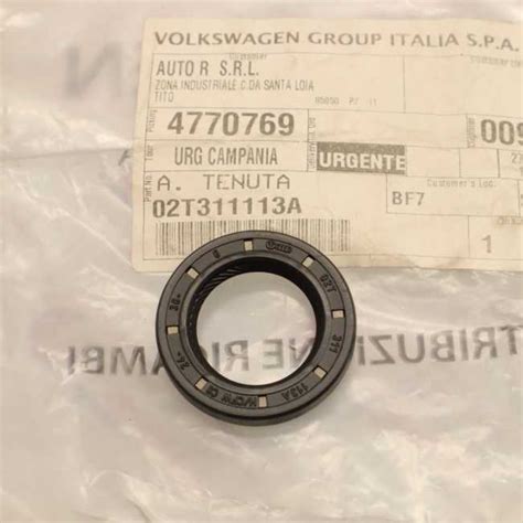 GUARNIZIONE PARAOLIO CAMBIO AUDI SEAT SKODA VW COD 02T311113A NUOVA